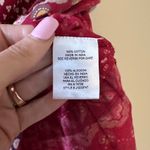 Patrons of Peace Red Boho Indie Tank Top Flowy Blouse Photo 3