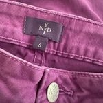 NYDJ  Purple Eggplant Ankle Jeans Zipper Hem Spring Riding Pants Preppy Size 6 Photo 4