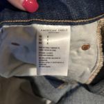 American Eagle Y2K Low-Rise Maxi Jean Skirt Sz 8 Medium Wash Grunge Denim Photo 4