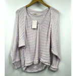 Free People Sweater Womens Thien's Dolman Sleeve Pink V- Neck Size X-Small Photo 1