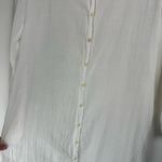 CP Shades  Textured Cotton Button Midi Dress Sz Small White Photo 10