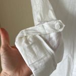 Risen  Los Angeles white linen blend relaxed fit blouse Photo 7