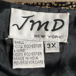 Vintage 90s Black Beaded Jacket Plus Size Metallic Gold Sequin Partywear Evening Photo 5