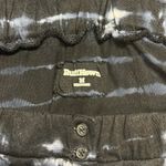 Ruff Hewn  Cotton Tie Dye Full Button Front Maxi Skirt Black Blue White Womens M Photo 11