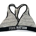 Victoria's Secret Victoria’s Secret PINK pink crop sports bra black and grey women’s size medium Photo 0