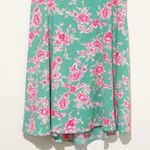 Black Bead turquoise floral dress back cutout Photo 3