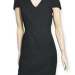 Anthropologie  4.Collective Size 8 Black Cap Sleeve Textured Knit Sheath Dress Photo 1