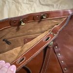 Patricia Nash  Benvenuto Heritage Collection Tan Leather Tote Bag & Dust Bag Photo 9