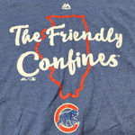 Majestic Shirt Size XL MLB Chicago Cubs T-Shirt "The Friendly Confines" Graphic Tee Unisex T-shirt Photo 3
