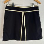 Lady Hagen Black Gold Skort Skirt Size 6 Glam Preppy Tennis Golf Vacation Photo 0