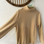 Dudley Stephens Tan Baldwin Mock Neck Terry Cloth Style Sweater XS Photo 3