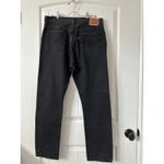 Levi's 501 Ripped Distressed Black Wash Denim Jeans Size 32 Photo 3