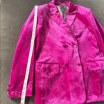 Women’s Pink Double Breasted Velvet 2 Piece Pant Suit Peak Lapel Size M NEW Size M Photo 7