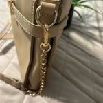 Bebe Tan Crossbody with Adjustable Gold Chain Strap Photo 10