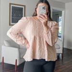 American Eagle  pink flowy top Photo 0