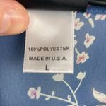 Bobeau Floral print short sleeves Sheer Ruffle hem dress large Photo 5