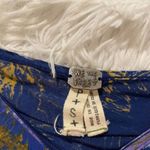 Free People  90’s Bell Sleeve Birds of Paradise Top in Blue Small Photo 7