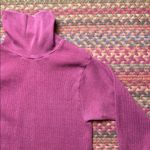 VINTAGE WAFFLE KNIT TURTLE NECK MADE IN USA SHIRT Red Photo 1