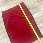 American Apparel burgundy blue stripe skirt Photo 5