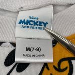 Disney Mickey & Friends Crewneck Sweatshirt Juinors Size Medium 7-9 AOP Photo 6