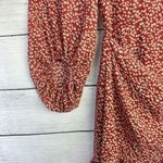 Princess Polly Dalko Mini Dress Red Floral Balloon Sleeve Ruffle Women's Size 4 Photo 4