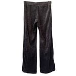 Nike NWT, Crushed Black Velvet Flare Leg Side Vent Pull On Joggers, Sz S Photo 1