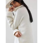 Anthropologie  Pilcro Cowl Neck Knit Sweater Ivory Size Medium Oversized Jumper Photo 2