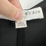 Vintage Lillie Rubin Black Midi Dress Side Leg Slit Lace Sleeves Size Medium Photo 7