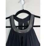 Amoena Sequin Top High Neck Key Hole Black Size Medium NEW with Tags Photo 3