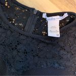 American Rag  Black 3/4 Sleeve Dress With Lace Detail M Photo 5