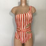Vince Camuto New. stripe swimsuit. MSRP $139. Size 6 Photo 5