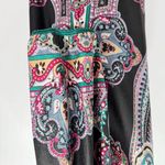 Funky People Bohemian Print Black Dress Mid Length Sleeves Fits Size Large Photo 8