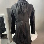 Michael Kors COPY -  Women's Black Hooded Trench Coat Size S Long Sleeve Photo 12