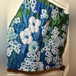 Carven‎ Jaquard Floral Mod Mini 34 Blue Photo 4