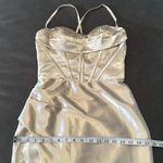 Women’s Full Length Prom Party Dress Criss Cross Straps Leg Slit Size 2 Photo 10