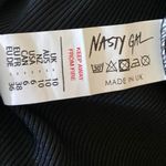 Nasty Gal  Black Ribbed Straight Leg Pull On Yoga Fitness Relaxed Trouser Pants 6 Photo 4