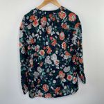 Tommy Hilfiger Clip Floral Urban Folklore Peasant Top Women's Size Small S Photo 11