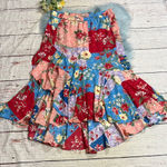 Tolani NWOT  Collection Patchwork Floral Ruffle Skirt sz L Photo 0