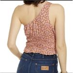 BP NORDSTROM Floral Crop Top SIZE 1X bohemian One-Shoulder smoke Tan Purple NWT Photo 3