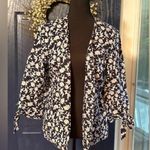 CeCe  Blue & White Linen Blend Open Blazer NWT size S Photo 0