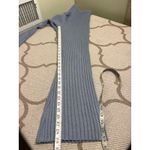 Something Navy  Ribbed wide leg pants, cashmere blend, slate blue,size medium Photo 6