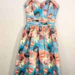 Voodoo Vixen Vintage 50s Inspired Butterfly Hot air Balloon Print Dress Size M Pink Size M Photo 4