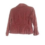 Anthropologie ✨ Fei Crushed Dusty Rose Velvet Embroidered Sz 4 Blazer✨ Photo 4