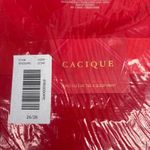 Cacique Pajama Set Sz 26/28 2 Piece Long Sleeve Top Pants Red Stars Holiday NEW Photo 1