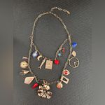 Free People  Maxamillion Charm Necklace Gold Charm Necklace Photo 3