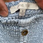 Love Tree  women's size small denim wide legged romper Photo 4