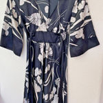 City Triangles Vintage  Black white floral Dress Medium Size‎ 3/4 Made U.S.A Photo 0