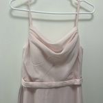 Azazie  Size A4 Blush Pink long Sleeveless Gown $190 Photo 11