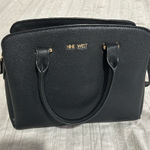 Nine West Black Purse Faux Leather Crossbody Photo 0