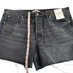 Madewell Brynn Long Shorts High Rise Relaxed Leg Black Levin Wash Women’s 31 Photo 5